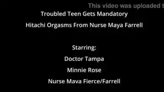 هزة جماع جامحة لميني روز من هزاز الطبيب في هذا الشريط الجنسي الصريح